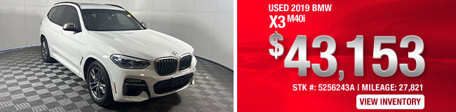 Used 2019 BMW X3 M40i