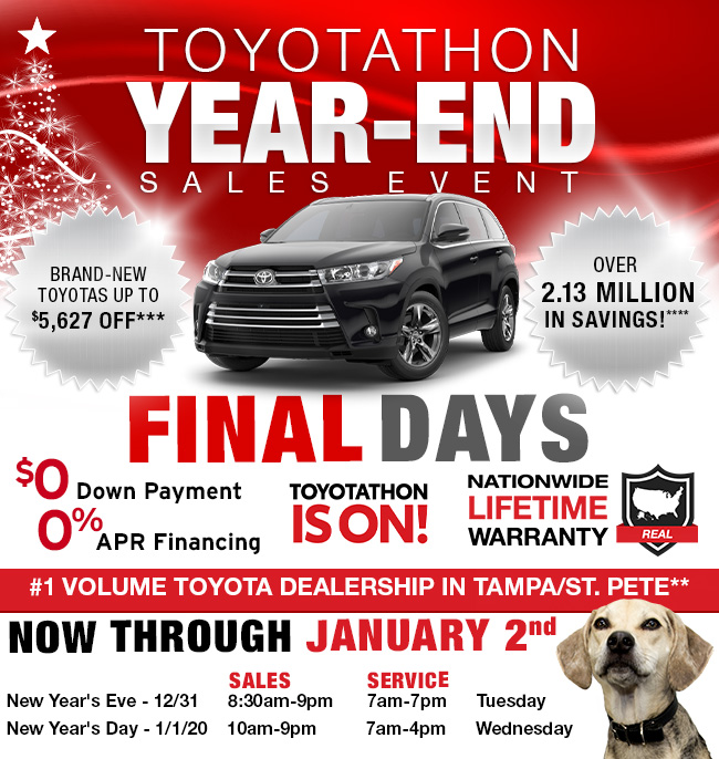 Toyotathon Year-End Sales Event