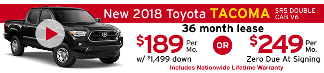 New 2018 Toyota Tacoma SR5