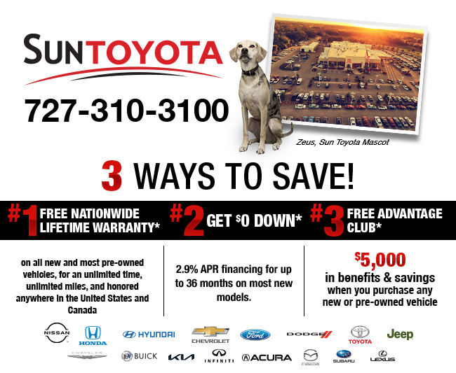 3 ways to save - Sun Toyota