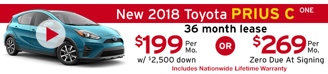 New 2018 Toyota Prius C