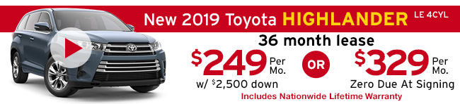 New 2018 Toyota Highlander