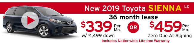 New 2019 Toyota Sienna LE