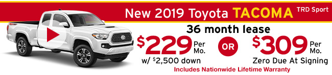 New 2019 Toyota Tacoma TRD Sport