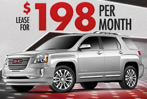 New 2016 GMC Terrain
Lease for $198 per month