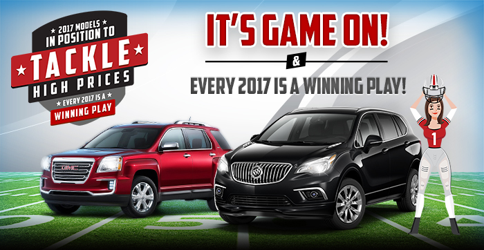 SEPTEMBER OFFER TOTH BUICK GMC WINNING PLAY

SUBHEAD:        & Every 2017 Is A Winning Play!
