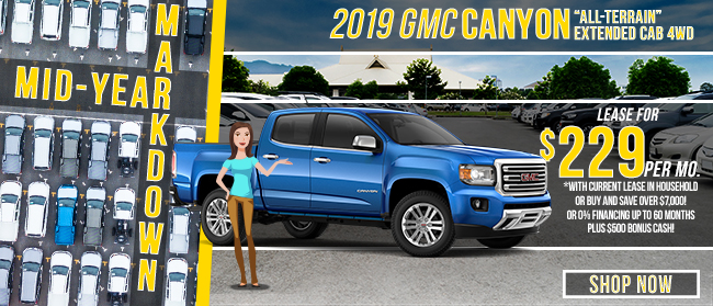 New 2019 GMC Canyon All-Terrain Extended Cab 4WD