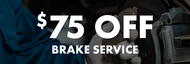 75 dollars off brake service