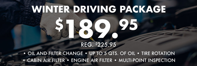 winter driving package service special