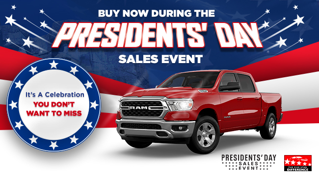 Buy now during the presidents day sales event