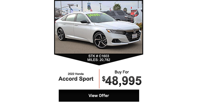 2022 Honda Accord Sport