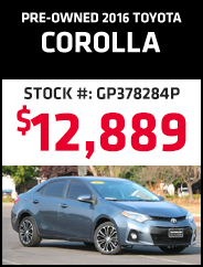 Pre-Owned 2016 Toyota Corolla