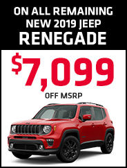 On All Remaining 2019 Jeep Renegade 
