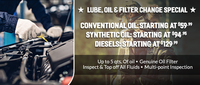 Lube, Oil & Filter Change Special