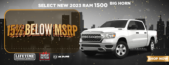 select new 2023 RAM 1500 Big Horn