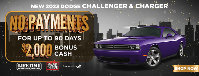 2023 Dodge Charger and Challenger - no payments for up to 90 days