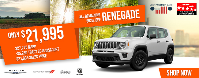 All Remaining 2020 Jeep Renegade
