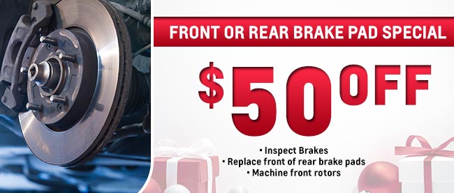 Front Or Rear Brake Pad Special
