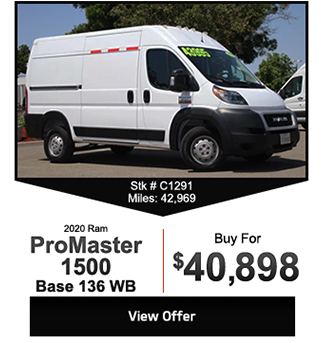 2020 Ram ProMaster 1500