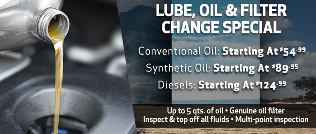 Lube, Oil & Filter Change Special