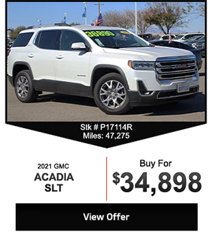 2021 GMC Acadia offer