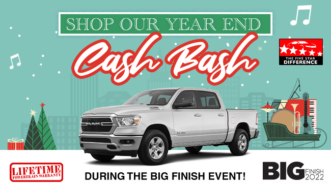 shop our year end cash bash during the big finish event