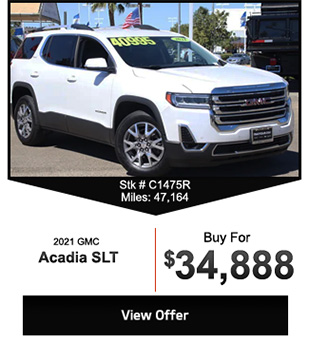 2021 GMC Acadia offer