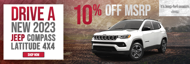 10 percent off MSRP on new Jeep models