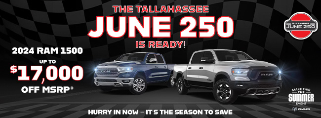 Tallahassee June 250 is ready, hurry in now for the season to save