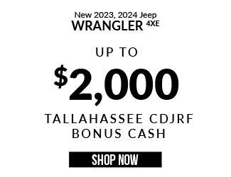 up to $2000 bonus cash on Wrangler