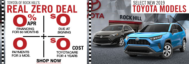 Toyota of Rock Hill's Real Zero Deal