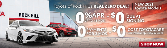 Toyota of Rock Hill Real Zero Deal