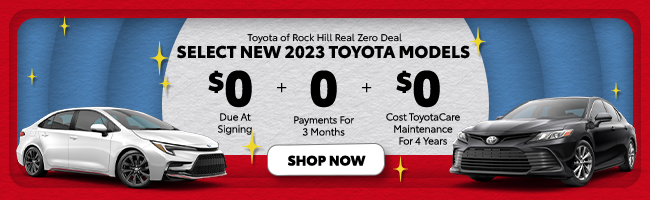 Real Zero Deal - Select new 2023 Toyota models