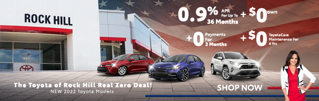 Toyota of Rock Hill Real Zero Deal