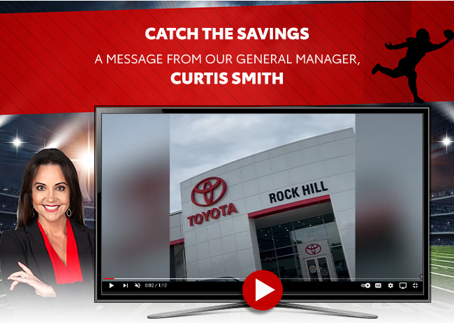 Catch the savings - a message from our general Manager - Curtis Smith