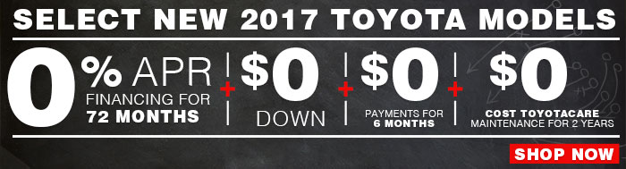 Select New 2017 Toyota Models