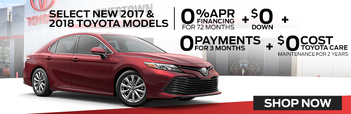 Select New 2017 & 2018 Toyota Models