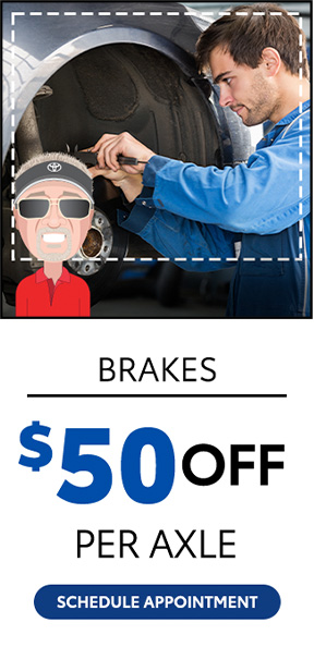 $50 off per axle Brake service