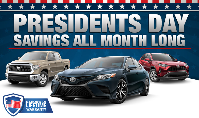 Presidents Day Savings All Month Long
