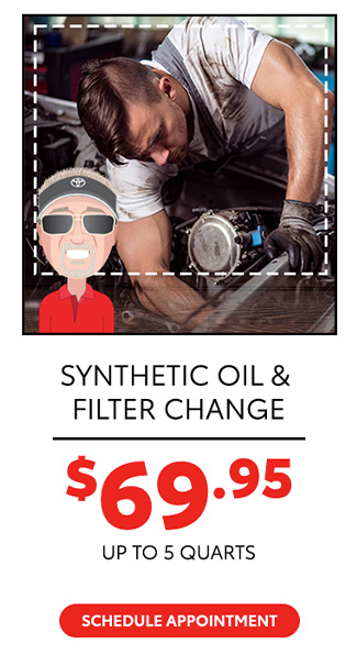Synthetic oil and filter change