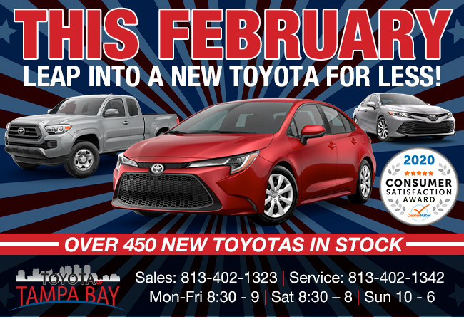 This February, Leap Into A New Toyota For Less!