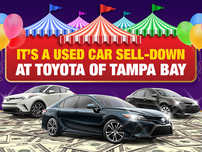 It’s A Used Car Sell-Down At Toyota Of Tampa Bay