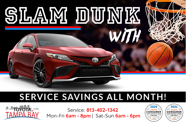 Slam Dunk With service savings all month