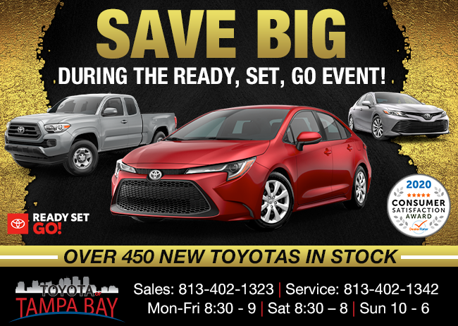 Save Big During The Ready, Set, Go Event!