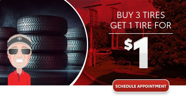 buy 3 tires get 1 for $1
