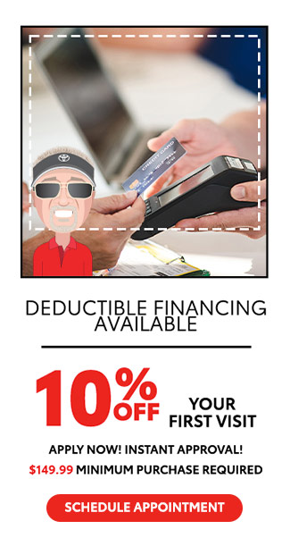 Deductible financing available