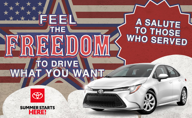 feel the freedom to drive what you want
