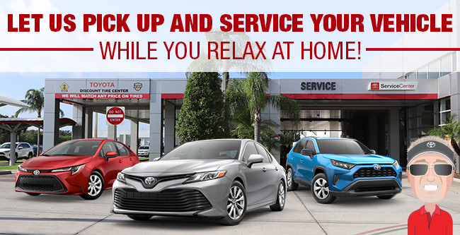 Let Us Pick Up And Service Your Vehicle While You Relax At Home!