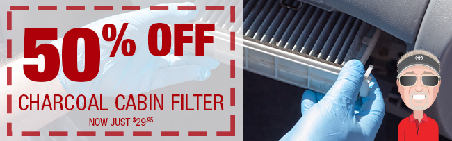 50% Off Charcoal Cabin Filter