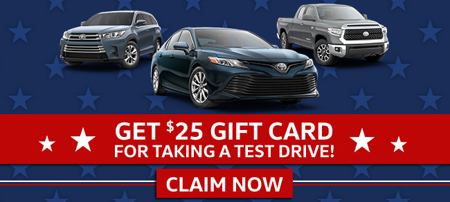 Get A $25 Gift Card For Taking A Test Drive